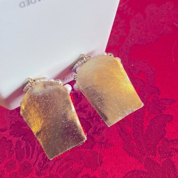 Brand New Piper K Hand Beaded Movie Popcorn Drop Earrings - Picture 8 of 11